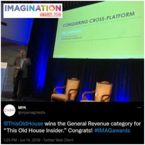 IMAGINATION Awards Winner 2018